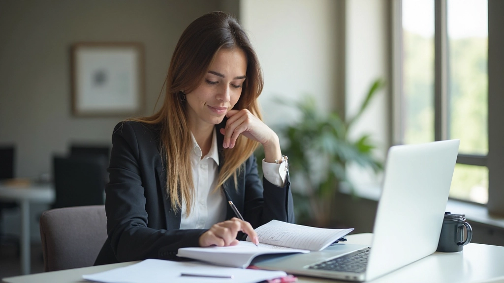 Профессиональное фото человека, работающего с планировщиком и ноутбуком на рабочем столе